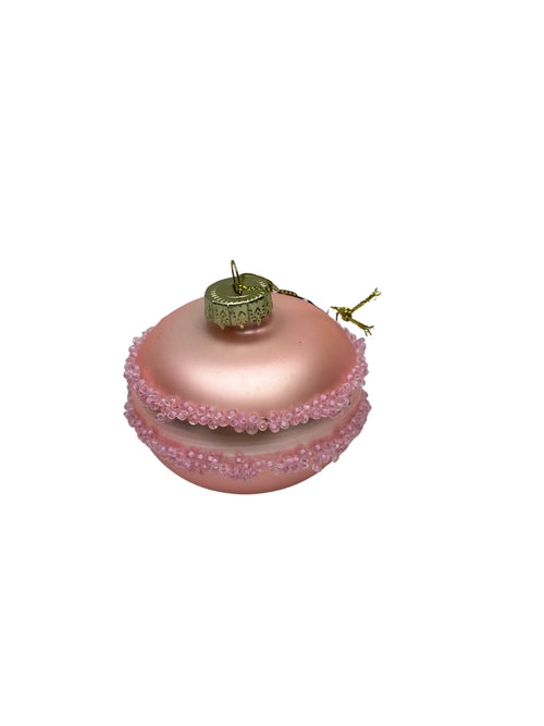 Xmas Hanger - Macaron - Glass - Pink -6,5x6,5x5,5cm
