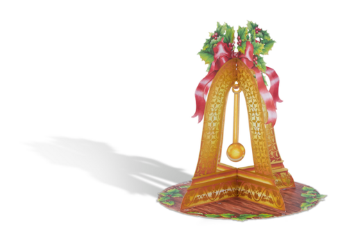 Ducklingcards 3D Greeting Cards - X-mas Bell
